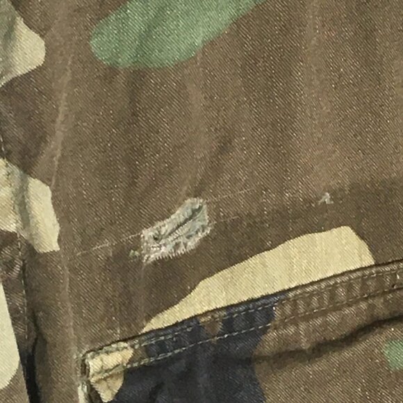 US Army BDU Field Jacket Mens Large Woodland Camo Combat Coat 4 Pocket Military - Picture 4 of 14